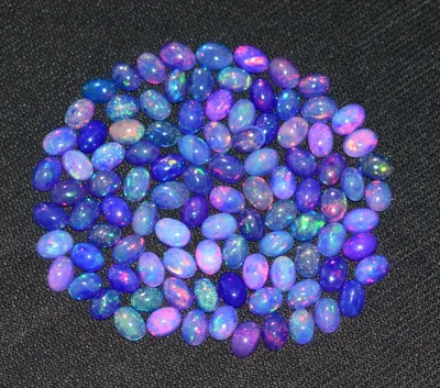 5x7MM 100Pcs Natural Ethiopian Purple Opal Fire Opal Loose Gemstone  cabochon M12 | eBay