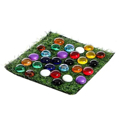 Камешки Марблс стеклянные шарики 16 мм, 50 штук в сеточке купить по цене  300 ₽ в интернет-магазине KazanExpress
