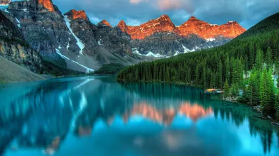 Скачать 1350x2400 луиз, озеро, горы, канада обои, картинки iphone  8+/7+/6s+/6+ for parallax