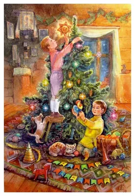 Картина по номерам \"Канун Рождества\"