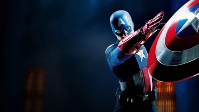 Живые обои Captain America Neon - Wallpaper Engine