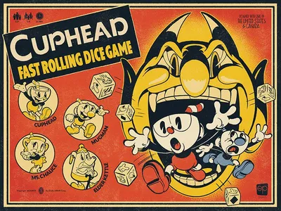 Настольная игра Cuphead: Fast Rolling Dice Game | Купить настольную игру  Cuphead: Fast Rolling Dice Game в магазине настольных игр Лавка игр