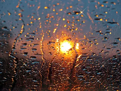 Осень, капли дождя на стекле» — создано в Шедевруме