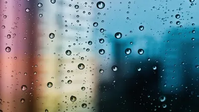 Капли дождя на стекле Обои 1284x2778 iPhone 12 Pro Max