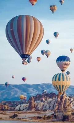 Photo Turkey balloon (aeronautics) Cappadocia Nature 2560x1440