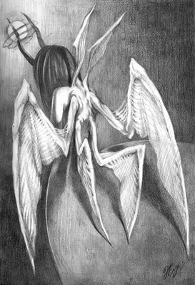 Рисунки ангела для срисовки (70 фото)
