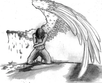 Красивые рисунки ангела карандашом поэтапно (45 фото) » рисунки для  срисовки на Газ-квас.ком