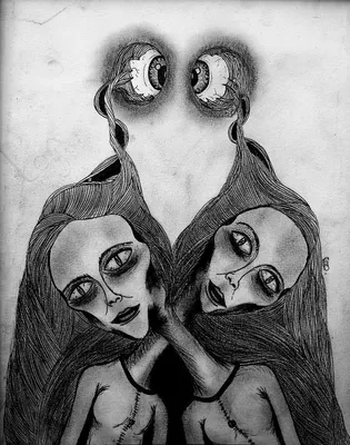 Someone #art #drawing #pencil #horror #portrait #арт #рисунок #карандаш  #хоррор | Instagram