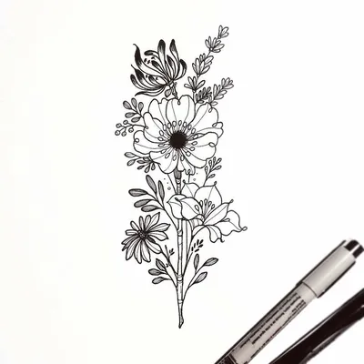 Цветной рисунок карандашом, цветы в …» — создано в Шедевруме