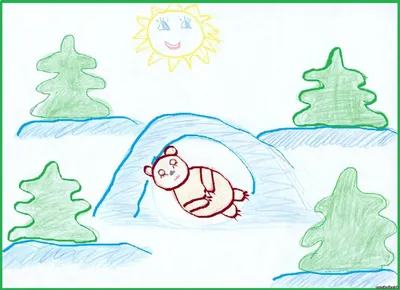 Зимний лес» картина Левиной Галины (бумага, карандаш) — купить на ArtNow.ru