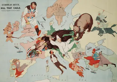 Карикатурные карты Первой Мировой » Картины, художники, фотографы на  Nevsepic