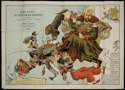 Карикатурные карты — неполиткорректные шутки столетней давности