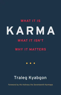 Karma: What It Is, What It Isn't, Why It Matters: 9781590308882: Kyabgon,  Traleg: Books - Amazon.com
