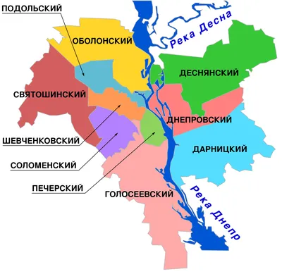 Карта киева