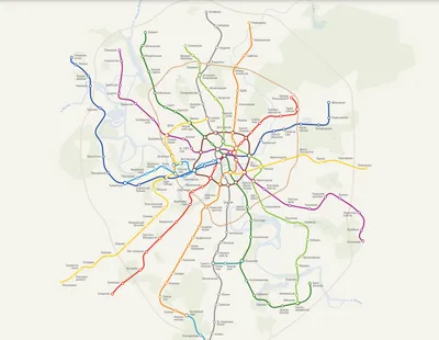 Карта метро Москвы 2023 года | Карта, Москва, Станция метро