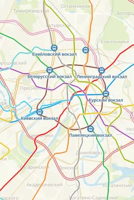Карта Московского метро