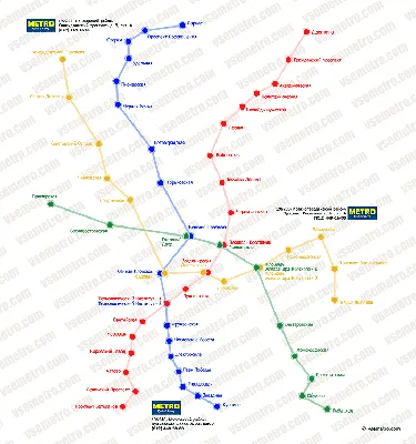 Схема метро Санкт-Петербурга