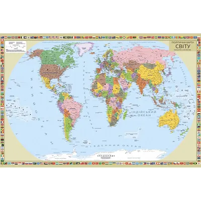 Обои Карта мира для детей | Фотообои на заказ карта мира в детскую
