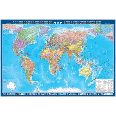 Фотообои / флизелиновые обои Карта мира на английском 3,5 x 2 м - купить по  выгодной цене в интернет-магазине OZON (269333035)