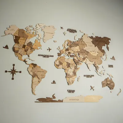 Фотообои Карта мира под старину Nru50446 купить на заказ в интернет-магазине