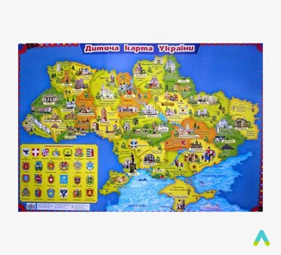 Гра-пазли Карта України - Всеукраїнський портал Anelok Ігри для друку