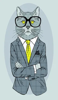Кот в очках сидит в машине за …» — создано в Шедевруме