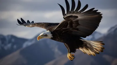 Орел, летящий в небе · Бесплатные стоковые фото