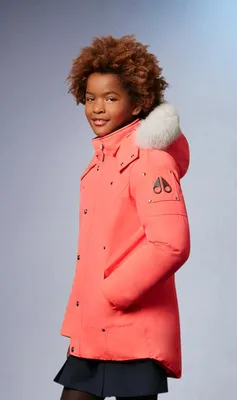 Moose Knuckles Kids Unisex Original Parka Winter Coat in Coral / Natur –  Mom Loves Me Children Boutique