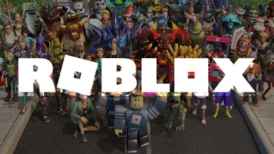 Create a roblox thumbnail of roblox avatars scared of doors which size  dimensions are 1280x720p on Craiyon
