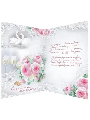 Купить оптом С Днем Свадьбы! с доставкой в Россию Беларусь | Стильная  открытка