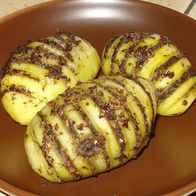 Картошка с кабаньим салом на костре - пошаговый рецепт с фото