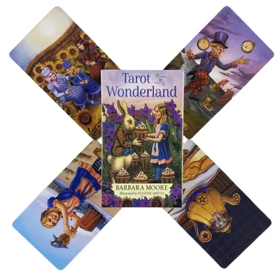 Карты Таро в стране чудес, колода, Рождественская версия с изображением  оракла, англоязычных гадания, игра в игры | AliExpress