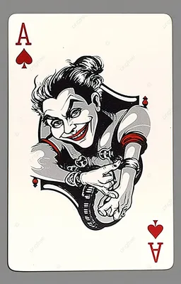 Джокер игральной карты на фоне разрозненных карт Стоковое Изображение -  изображение насчитывающей везение, дело: 194620483