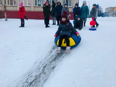 Правила безопасности при катании на санках с горки