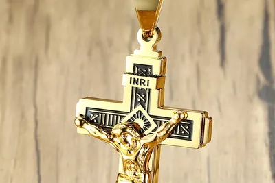 Заказать Католический крест 39х16,5 сантиметр арт.030 на памятник -  Formonument.com.ua