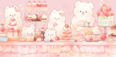 Kawaii Sweets clipart set - 34 cute food images (520385)