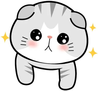 Каваи котик. Kawaii kitty. | Тиби, Милые каракули, Милые рисунки