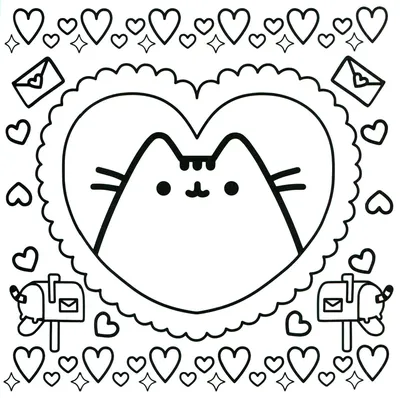 Милый Котик на подушке в интернет-магазине Ярмарка Мастеров по цене 300 ₽ –  UCDUGBY | Иллюстрации и рисунки, Орск - доставка по России