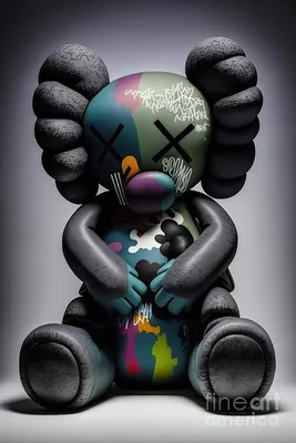 Kaws inspired Artwork. Digital Art by Enzo Matteo - Pixels