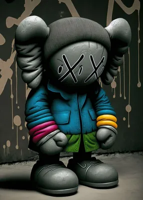 Kaws. Acrylic painting. Original artwork Painting by Ksenia Voynich |  Saatchi Art