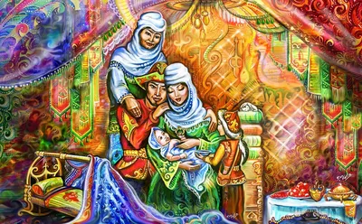 Казахские традиции рисунки - 72 фото