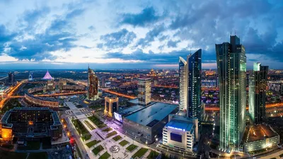 Обои Astana city, Kazakhstan Города Астана (Казахстан), обои для рабочего  стола, фотографии astana city, kazakhstan, города, астана , казахстан,  облака, небо, высотки, панорама, здания Обои для рабочего стола, скачать  обои картинки заставки