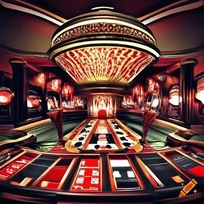 Casino-themed background on Craiyon