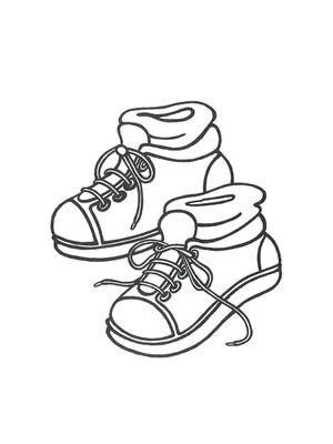 Рисунок кроссовки для детей - 54 фото