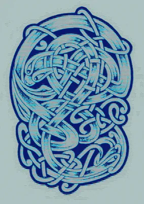 Векторное изображение Кельтский орнамент из \"Келлской книги\". Бесплатная  загрузка. | Creazilla