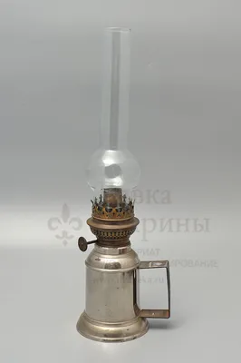 Большая керосиновая лампа из Бельгии - ARHAISM - антикварный магазин