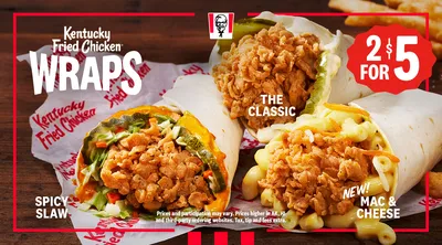 KFC® Takes New Kentucky Fried Chicken Wraps Nationwide