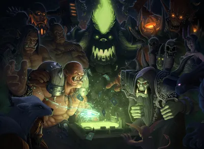 Большая картина интерьерная постер на холсте на стену 60 на 40 см постер  Hearthstone Heroes of Warcraft - купить по низкой цене в интернет-магазине  OZON (936290222)