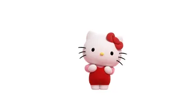 Hello Kitty With Heart Die Cut Paper Scrapbook Embellishment | eBay