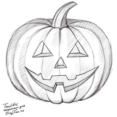 Страшные рисунки на хэллоуин карандашом - 57 фото